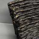 Liliful Christmas Tree Collar Woven Tree Collar Tree Ring Farmhouse Tree Collar Wicker Rustic Tree Skirt for Christmas Tree Decorations(Dark Brown,42 Inches)