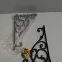 2 Pack Decorative Shelf Brackets,11 Inch Cast Iron Shelf Supply,Antique Black Corbel,Screws Anchor Included