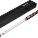 VANPO 1/2-Inch Drive Digital Torque Wrench(12.5-250.8 ft-lbs./17-340Nm), Accurate to ±2%, Electronic Torque Wrench Set with Buzzer & LED Indicator for Bike Moto Car