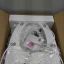 Electric Bidet Toilet Seat, Elongated, Warm Water with Air Dryer, Heated Seat and Slow Close Lid, Adjustable Water Temperature, Front and Rear Wash, LED Nightlight, Wireless Remote, 102