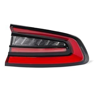 Gefitway Tail Light Assembly Compatible with 2015-2023 Dodge Charger-Right Taillight with Bulbs for Charger LED Type, Right Passenger Side Replace CH2801208 68213144AD