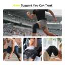 Knee Brace for Knee Pain Relief, Patella Gel Pad & Side Stabilizers, Knee Compression Sleeve for Running, Sports, Arthritis, Meniscus Tear, ACL & MCL Injury Recovery for Men & Women (Black, X-Large) (XL)