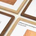 Dreamland 11x14 Picture Frame with Mat for 8x10, USA-Sourced Natural Oak Wood Photo Frames with Resistant Plexiglass, 11 by 14 Wooden Gallery Wall Frames for Art, Wall or Tabletop Display (3Pack)