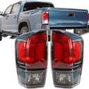 Silscvtt 1 Pair Driver and Passenger Side Rear Brake Tail Lights Assembly Replacement for Toyota Tacoma 2016-2020 Tail Lamps 8156004200 8155004200