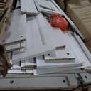 Jocoevol 8 Drawer Dresser for Bedroom with Deep Drawers, Large Wooden Double Farmhouse Dresser Chest of Drawers for Living Room, Hallway, Entrywa  White & Brown