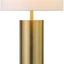 Henn&Hart 30" Modern 1-Light Table Lamp, Gold