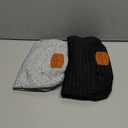 2 Pack Dog Hoodie Sweaters for Small Medium Dogs Warm Dog Clothes for Large Dogs Soft Waffle-Like Laminated Sweatshirt Bulldog (Black+Grey, M (Back: 15.5",Chest: 21.6", Neck: 13"))