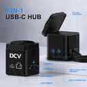 USB C Laptop Docking Station with MagSafe Charger Stand, 9 in 1 USB C Hub Multiport Adapter with 4K HDMI, 1Gbps Ethernet, 3 USB 3.0, SD/TF, Compatible with MacBook/Dell/HP/Lenovo/iPhone (Black)