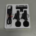 2 Pack Wireless Mini Lavalier Lapel Microphone for iPhone,Android Phone(2 in 1) - 65ft Cordless Clip on Dual Mics with Noise Reduction 6H Working Time for Video Recording Vlogging, YouTube,(Black)