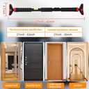 Pull-Up Bar,Chin Up Bar for Doorways with Level Meter and Auto Lock,Adjustable Pull Up Bar for Home Gym Strength Training and Upper Body Workout, No Screws Needed,Max Weight Capacity 400 Lbs