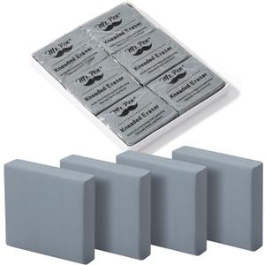 Mr. Pen- Kneaded Eraser, 6 Pack, Grey, Kneaded Erasers for Artists, Art Eraser, Kneadable Erasers, Back to School Supplies