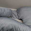 Pharmedoc Pregnancy Pillows, U-Shape Full Body Pillow  Removable Cooling Cover -Dark Grey  Belly and Back Support - Maternity Essential - Pregnancy Must Haves