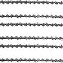 Mini Chainsaw Chain Replacement 6 Inch 1/4" LP,043" Gauge,Pitch 36 Drive Links Fits for Seesii and All Brands Mini Chainsaw for Wood Branch Cutting (4pcs)