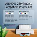 High Yield 280XXL 281XXL Ink Cartridges Replacement for Canon Printers  5-Pack with Upgraded Chip, Crisp Text & Vivid Colors Works with Canon PIXMA TR8620a, TR8520, TS9520, TS9521C, and More