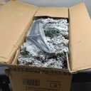 6 ft. Pre-Lit LED Flocked Snow Hinged Pine Artificial Christmas Tree with 250 White Lights