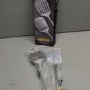 2 Pcs Stainless Steel Spatulas Set, Metal Spatula Solid & Slotted Turner, Heavy Duty Sturdy Spatula for Kitchen Use, High Heat Resistant Cooking Utensils for Fish Eggs Pancakes, Easy to Clean, Silver