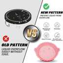 Car Cup Holder Coaster,Non-Slip Car Cup Holder Coasters,Universal Car Cup Holder Insert,Car Interior Accessories Mat(Pink diamonless, 4 Pack)