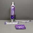 Swiffer PowerMop Multi-Surface Mop Kit for Floor Cleaning, Includes PowerMop, 2 Mopping Pad Refills, 1 Cleaning Solution with Fresh Scent and 2 Batteries (Purple and White)