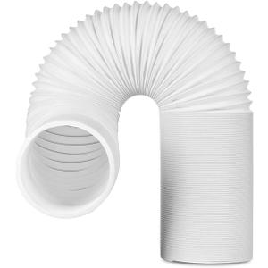 TURBRO Portable Air Conditioner Universal Exhaust Hose - 5 Inch Diameter, 78 Inch Length, Anti-Clockwise Thread (White)