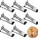 Qualirey 8 Pcs Outdoor Gopher Trap Easy Set Mole Trap Weather Resistant Gopher Killer Vole Killer for Lawn Garden Farm (Black)