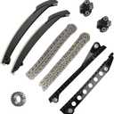 Autoround 9-0391SB [5.4L 6.8L] Engine Timing Chain Kit Fit for 2002-2016 Ford Expedition F-150 F-250 F-350 E150 E250 E350 Excursion, Lincoln Navigator Mark LT, w/Chain Guide Rail Tensioner Sprocket