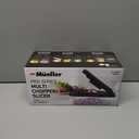 Mueller Pro-Series 10-in-1, 8 Blade Vegetable Chopper, Mandoline Slicer, Onion Mincer, Cutter, Dicer, Veggie Chopper with Container, Kitchen Essentials & Gadgets, House Warming Gifts New Home, Black