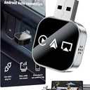 Wireless Carplay Adapter to Play TV on Car Screen 3 in 1 USB A/C Android Auto Bluetooth Video Box Screen Mirror iOS Phone Wired to Wireless Screen Mirroring Car Play Accessories for iPhone