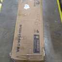 Rolanstar Bed Frame Full Size with Charging Station, Bookcase Headboard Bed with LED Light and Sliding Doors, Platform Bed with Wooden Slats, No Box Spring Needed, Noise Free, Black