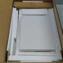 Bathroom Cabinet with 2 Doors, 7.3 x 9.8 x 40.4 Inches, Small Freestanding Storage Cabinet with Adjustable Shelf, Floor Cabinet for Small Spaces, Bathroom, Entrances, Kitchen, White