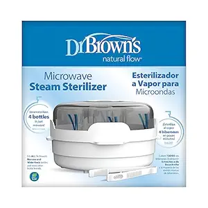 Dr. Brown's Microwave Steam  for Baby Bottles, Nipples, Bottle Parts, Pacifiers, Teethers and Breast Pump Parts