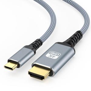 USB C to HDMI Cable 10 ft, 4K 60Hz USB Type C to HDMI 2.0 Braided Cord, Thunderbolt 3/4/5 Compatible with iPhone 16 Pro Max, MacBook, iMac, iPad Pro, Surface, Galaxy S8 to S24