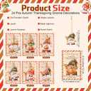 Loopeer 24 Set Christmas Car Air Fresheners Bulk Friendsmas Gnome Scented Hanging Ornament with Thank You Cards Gnome Car Air Fresheners Gift for Friends Home Christmas Party Decor