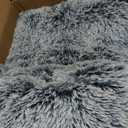 Vonabem Large Dog Bed Crate Pad 36 inch, Washable Pet Beds Medium Small Sized Dogs, Deluxe Plush Warm Anti-Slip Puppy Mats for Sleeping, Soft Kennel Pads 35 * 23 inch Grey