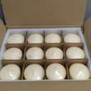 Candle Charisma Ivory Pillar Candles Bulk Pack of 12  (3x4 Inch) Long-Lasting 70-Hour Burn, Dripless & Smokeless  Perfect for Hassle-Free Decor at Weddings, Fall Table Centerpieces & Special Events