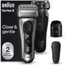 Braun Series 8 8567cc Electric Razor for Men, 4+1 Shaving Elements & Precision Long Hair Trimmer, 5in1 SmartCare Center, Close & Gentle Even on Dense Beards, Wet & Dry Electric Razor, 60min Runtime (6 Piece Set, Silver)