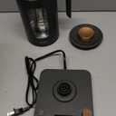 Electric Tea Kettle, INTASTING Glass Electric Kettle with tea Infuser and Precise knob temperature control, 1200W Fast Heating, BPA-Free, Easy to Clean, 1 Liter (Dark Gray)