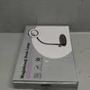 10X Magnifying Glass with Light and Stand, 5 Color Modes Stepless Dimmable LED Lighted Desk Lamp, Hands Free Magnifier with Flexible Goose-Neck for Craft Hobby Painting Sewing Close Work (Black)