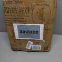 Bath Bliss Extra Soft Standard Round Toilet Seat | Decorative Vinyl Lid | Adjustable Quick Screw Attach Non-Slip Hinges | Bathroom | Black