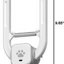 Automatic Rechargeable Cat Teaser, Door Mount Hanging Interactive Cat Toy, 360 Spinning & Irregular Jumping Motion Modes, Smart Electric Cat Exercise Toy for Indoor Cat Self Play, Grey