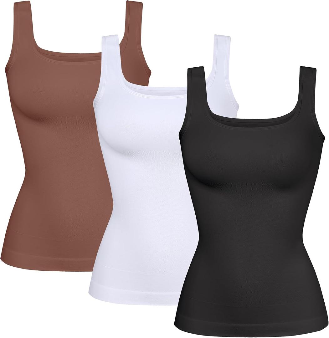 YIOIOIO Women Shapewear Tank Tops Tummy Control Compression Tops seamless Body Shaper Camisole, M