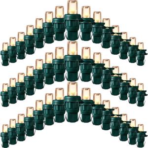 Honoson LED 5 mm Christmas String Lights Replacement Bulbs LED Wide Angle Wire Light Set Indoor Outdoor Home Decor Festival Decorations for Xmas Tree Lights(Warm White Bulb,180 Count)