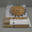 Rush Creek Creations Round 16 Fishing Rod Storage Rack - Features Traditional Handcrafted Wood Post - No Tool Assembly, Wood Grain Laminate