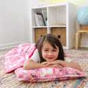 Wildkin Kids Nap Mat with Pillow for Girls – Soft & Cozy Toddler Sleep Mat for Daycare, Preschool, Kindergarten & Travel, Ages 3–7, Machine Washable – Magical Unicorns