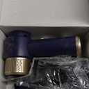 JONYJ Handheld Car Vacuum Cleaner, 16000PA Hand Held Vacuum Portable Cordless, 2 in 1 Air Duster and Vacuum Cleaner with LED Light, Multi-Nozzles, 120W High Power Mini Vacuum for Home, Pet, Office (Blue & Gold)