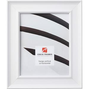 Craig Frames FM97MA 8 x 10-Inch Picture Frame, Smooth Wrap Finish, 2-Inch Wide, White