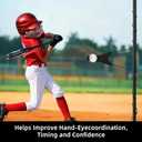 Baseball & Softball Swing Trainer, Portable Hitting Trainer System with Adjustable Height | Rotating Ball, Batting Practice Equipment for All Skill Levels