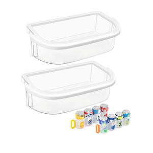 (2 PACK) UPGRADED WPW10289497 Refrigerator Door Bin Shelf Compatible with Whirlpool Refrigerator Door Shelf WRF535SWHV WRF535SMBM, For W10289497 Whirlpool Replacement Door Shelf KRFC300ESS KRFF305ESS