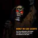 JOYIN Halloween Decoration Outdoor Animated Zombie Groundbreaker, Light-up Skeleton Zombie Groundbreaker Prop with Creepy Sound for Halloween Outside Decoration, Lawn, Yard, Patio, Haunted House Decor