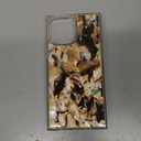 Flaunt Official Square Protective Case - Compatible with iPhone 16 Pro Max - Compatible with MagSafe & Wireless Charging - Drop-Tested & Shockproof - (Brown Abalone)