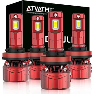 H11 H9 Bulbs for Chevrolet 2022 2023 2024 2025 Silverado 2500 HD 3500 HD Chevy Fog Light Replacement 6500K Bright White Pack of 4